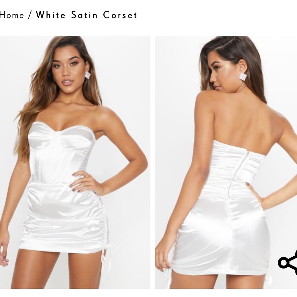 Pretty Little Thing White Corset